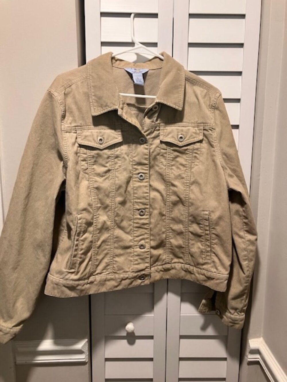 Women's Corduroy Jean Jacket Bass Jeans Co. Size XL
